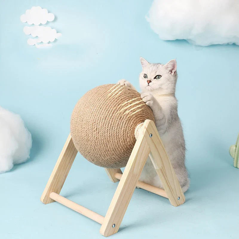 Sisal Scratching Ball for Cats – Toy and Claw Sharpener