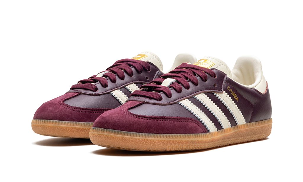 ADDS Samba Maroon Cream White