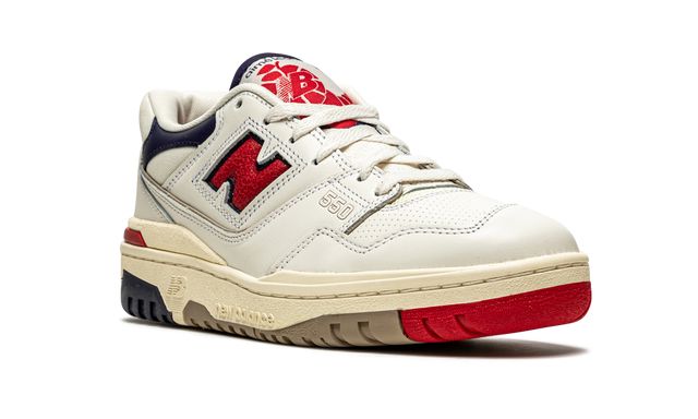 NB 550 Aime Leon Dore White Navy Red