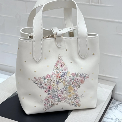 VERTICAL SMALL DIOR LUCKY DIOR TOUJOURS TOTE BAG