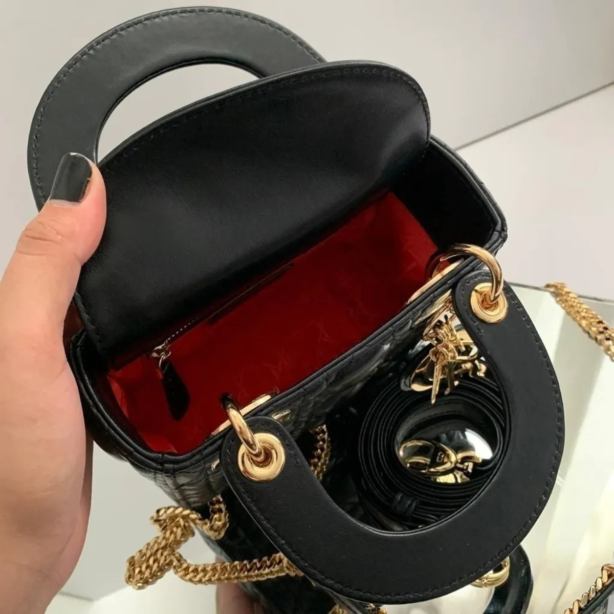 SET DIOR – MINI LADY DIOR BAG BLACK & CHRONO SNEAKER