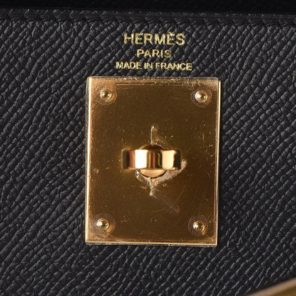 HERMÈS KELLY 25 BAG WITH GOLD HARDWARE IN BLACK