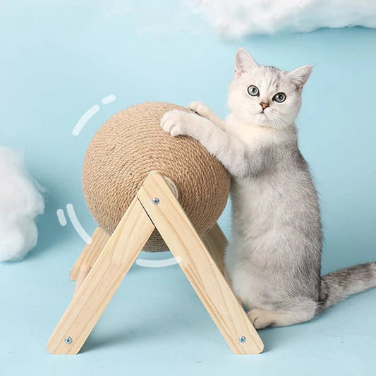 Sisal Scratching Ball for Cats – Toy and Claw Sharpener