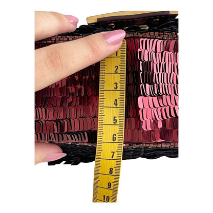FENDI BAGUETTE BAG IN RED SEQUINS