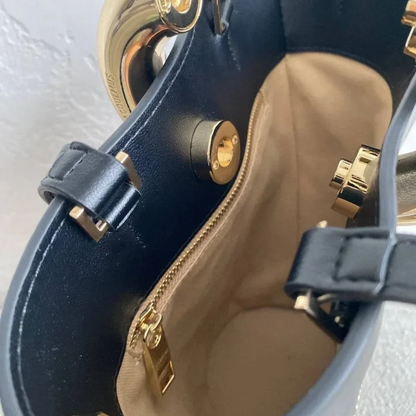 JACQUEMUS LE PETIT BAMBOLA LEATHER TOTE