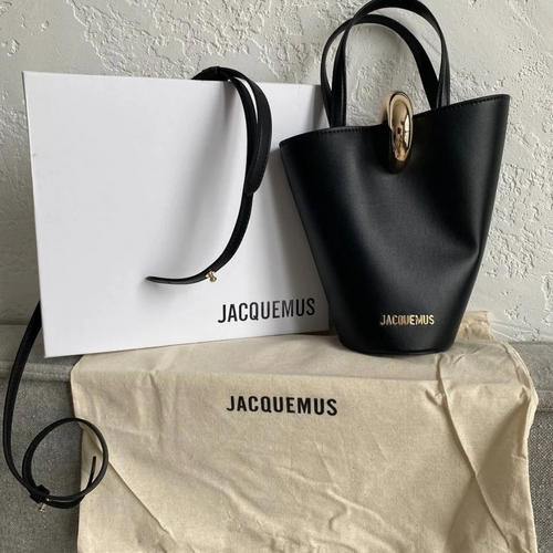 JACQUEMUS LE PETIT BAMBOLA LEATHER TOTE