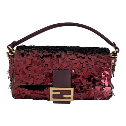 FENDI BAGUETTE BAG IN RED SEQUINS