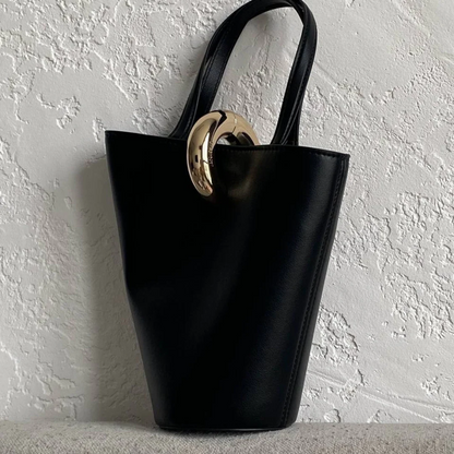 JACQUEMUS LE PETIT BAMBOLA LEATHER TOTE